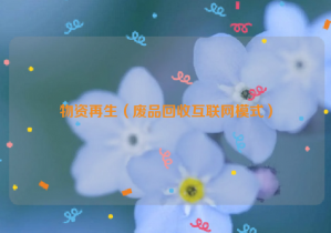 物资再生（废品回收互联网模式）