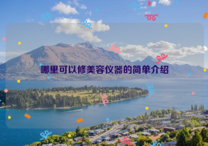 哪里可以修美容仪器的简单介绍