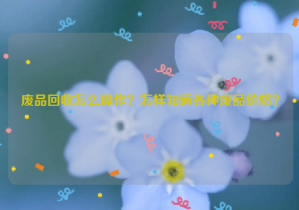 废品回收怎么操作？怎样知道各种废品价格？